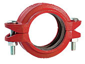 Details about   Set of 3 Grinnell  707 6" Rubber Grooved Rigid Pipe Coupling Clamp Heavy Duty 