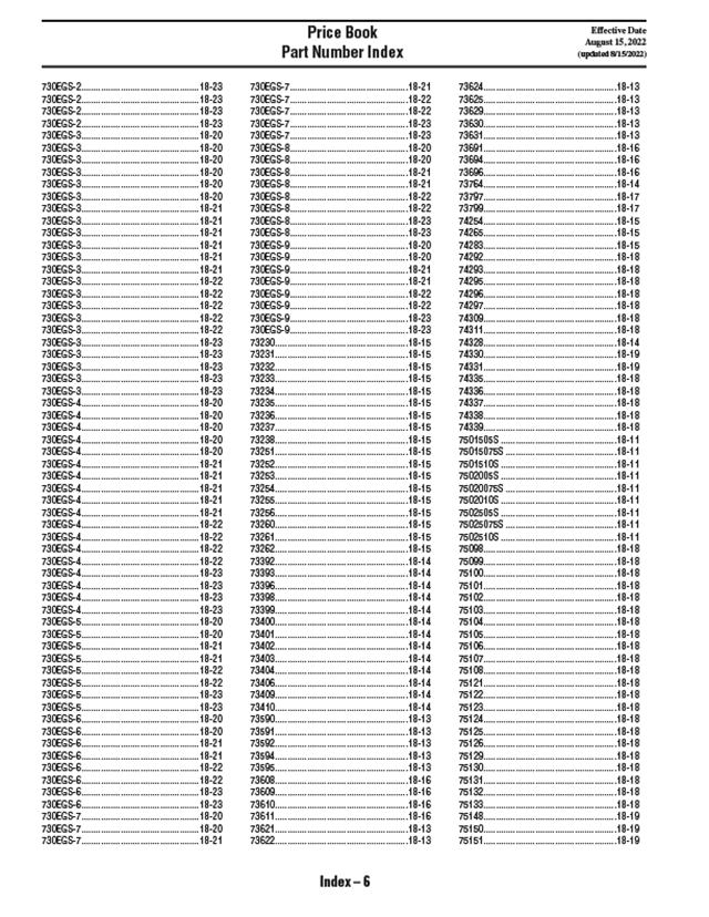 GRINNELL G-FIRE Fire Protection Grooved Products Price List